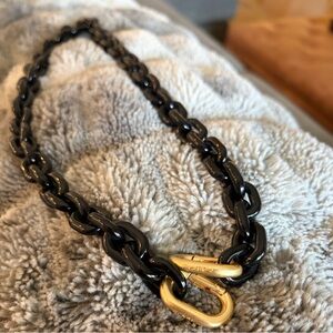 Clare V black resin shoulder strap